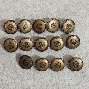 Set Of Vintage Metal Buttons